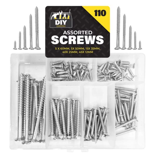 110pk Steel Wood Scr f3b7d2b2f2042bac59dbbbdea90626bb