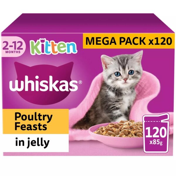 120 x 85g Whiskas Ki c1bd5baba814bd16a68d6efd0c4d7748