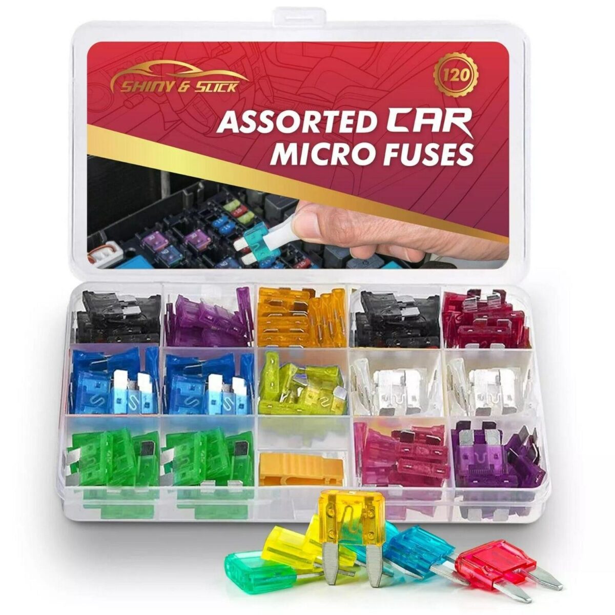 120pk Micro Car Fuse 1410c5adc77afb3a4cc1f36dd0855523