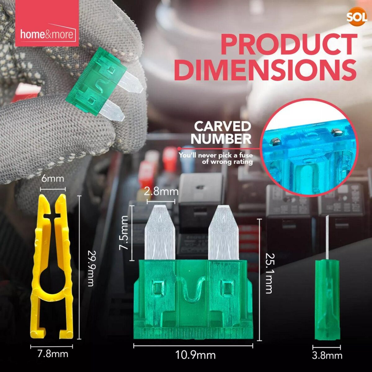 120pk Mini Car Fuses ed31c5e0a44d52350354ef1bfd564716