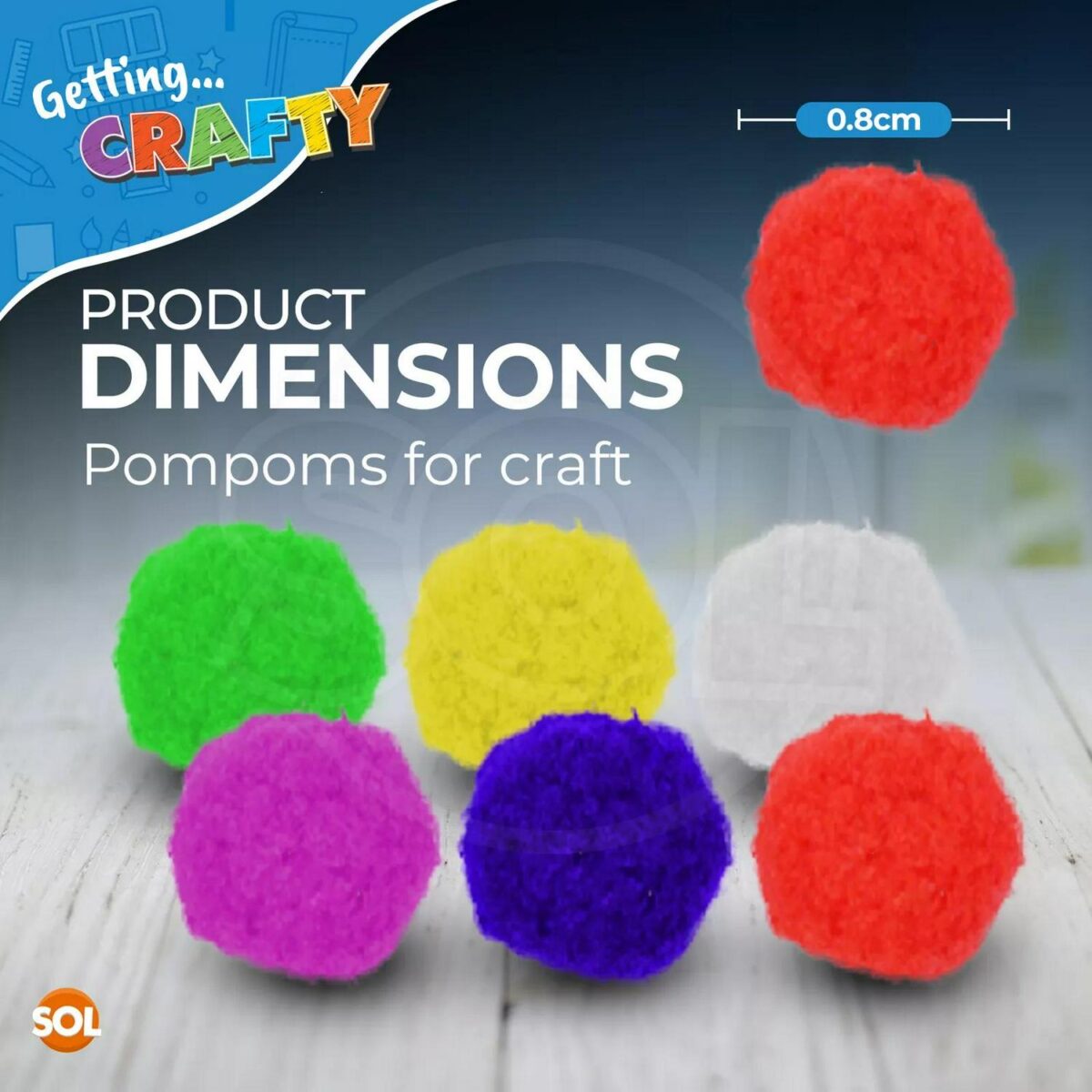 1250 Pom Poms 8mm Mu 856c9b9a6fc64f27d2cf6aaf0a9c720a
