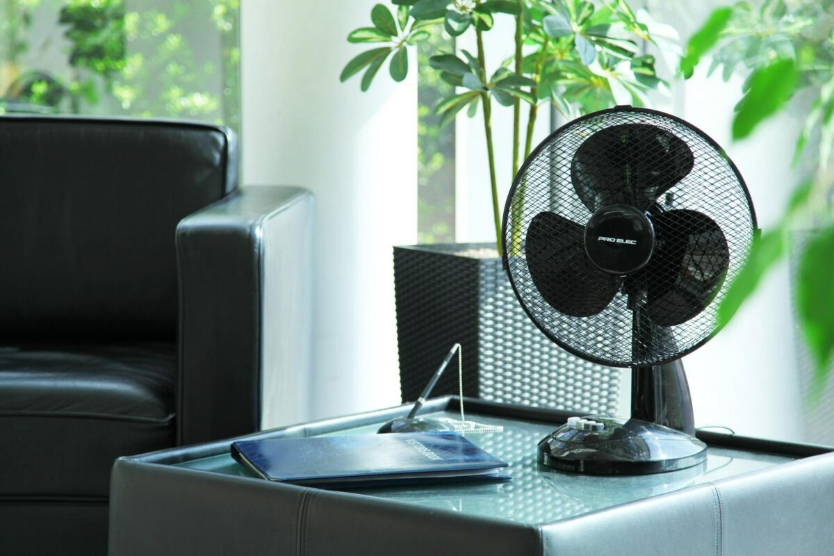 12 Desk Fan Black 7438f3c65a1a58e527cfdc50857b682c