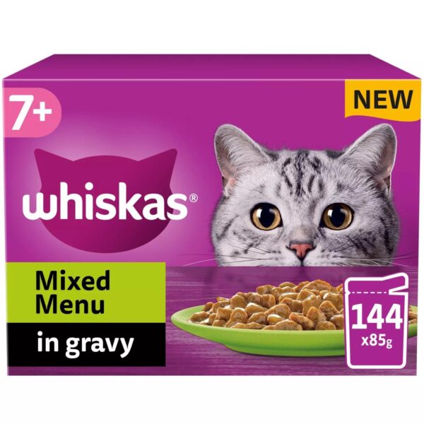 144 x 85g Whiskas 7 832ffdc49f043676c6cca1f781ea36a5