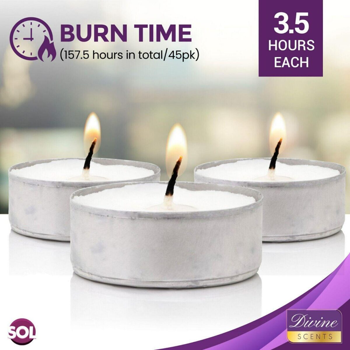 15 150pk Tea Lights 6aea817a2b2b1d98d2956df37ca22fb1