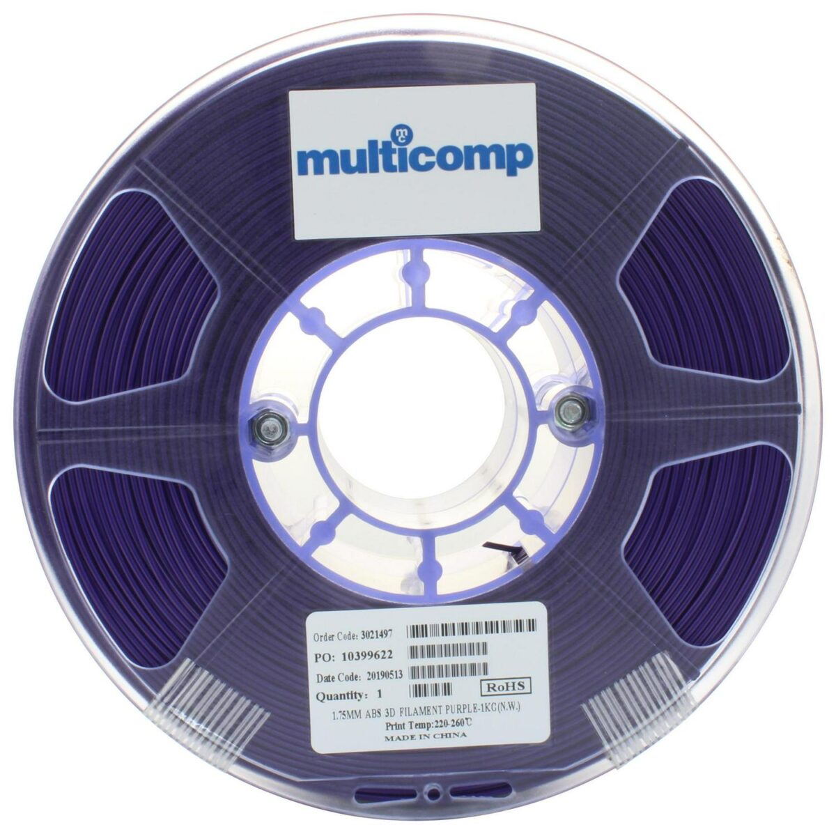 1 75mm Purple ABS Fi 3e907aa347a7685fc39a54a934c2e15b