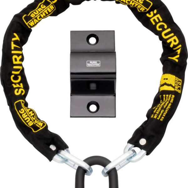 1m x 10mm Stainless Steel Chain, U-Lock and Ground Anchor Security Kit-