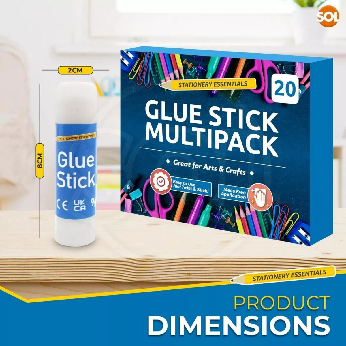20PK Kids Glue Stick 3fb9d5fb1043d0850088852ed21f2a18