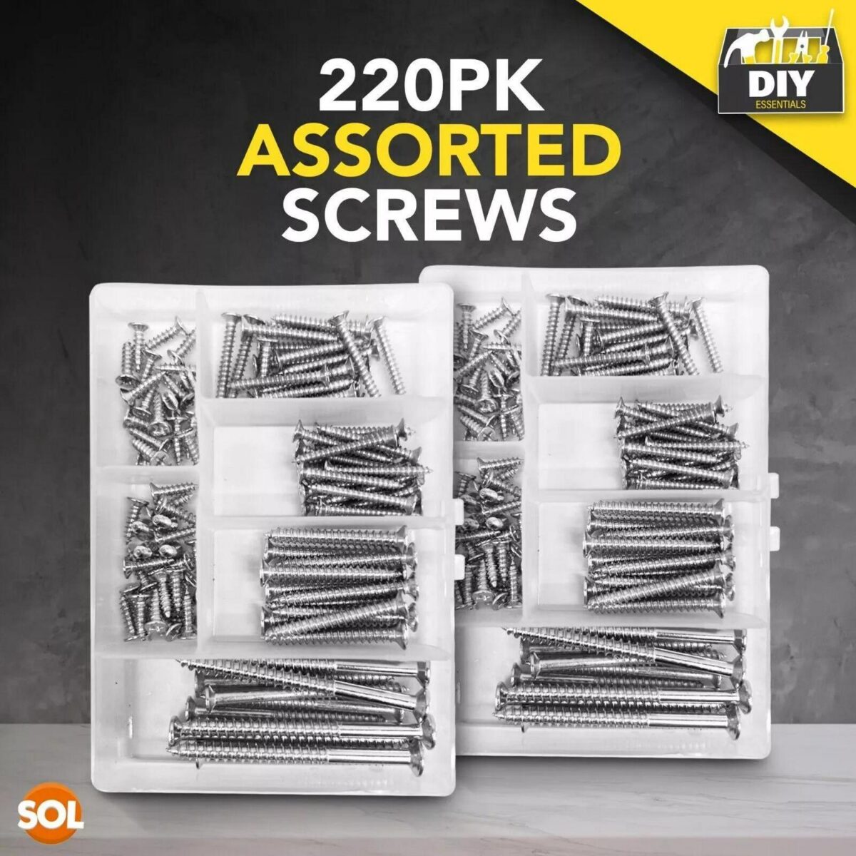 220PK Wood Screws As 11ca46ff6d189b5570f82d481764eb45