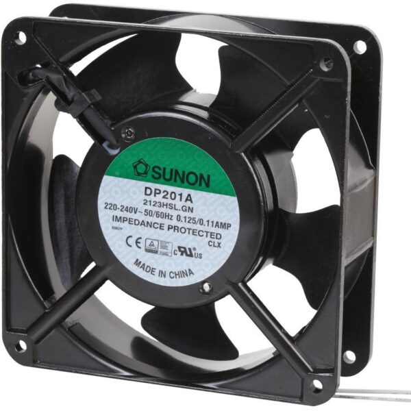 220-240V AC 2 Pin Sleeve Bearing Axial Flow Fan - 120 x 120 x 38mm-