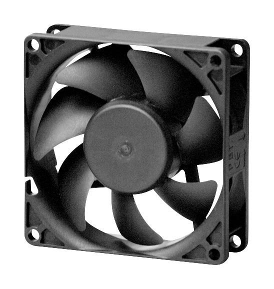 24V DC, Axial Fan, 80 x 80 x 25mm, 37CFM-