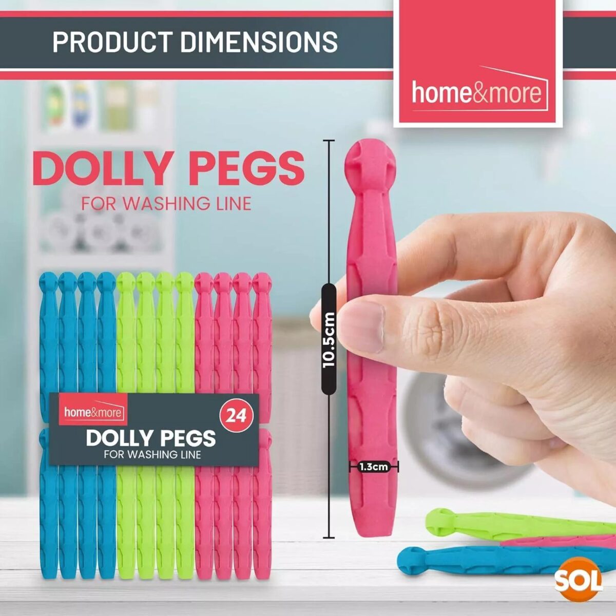 24 Strong Dolly Pegs 7cec6f276350820c274f2c4a6a0f33f8
