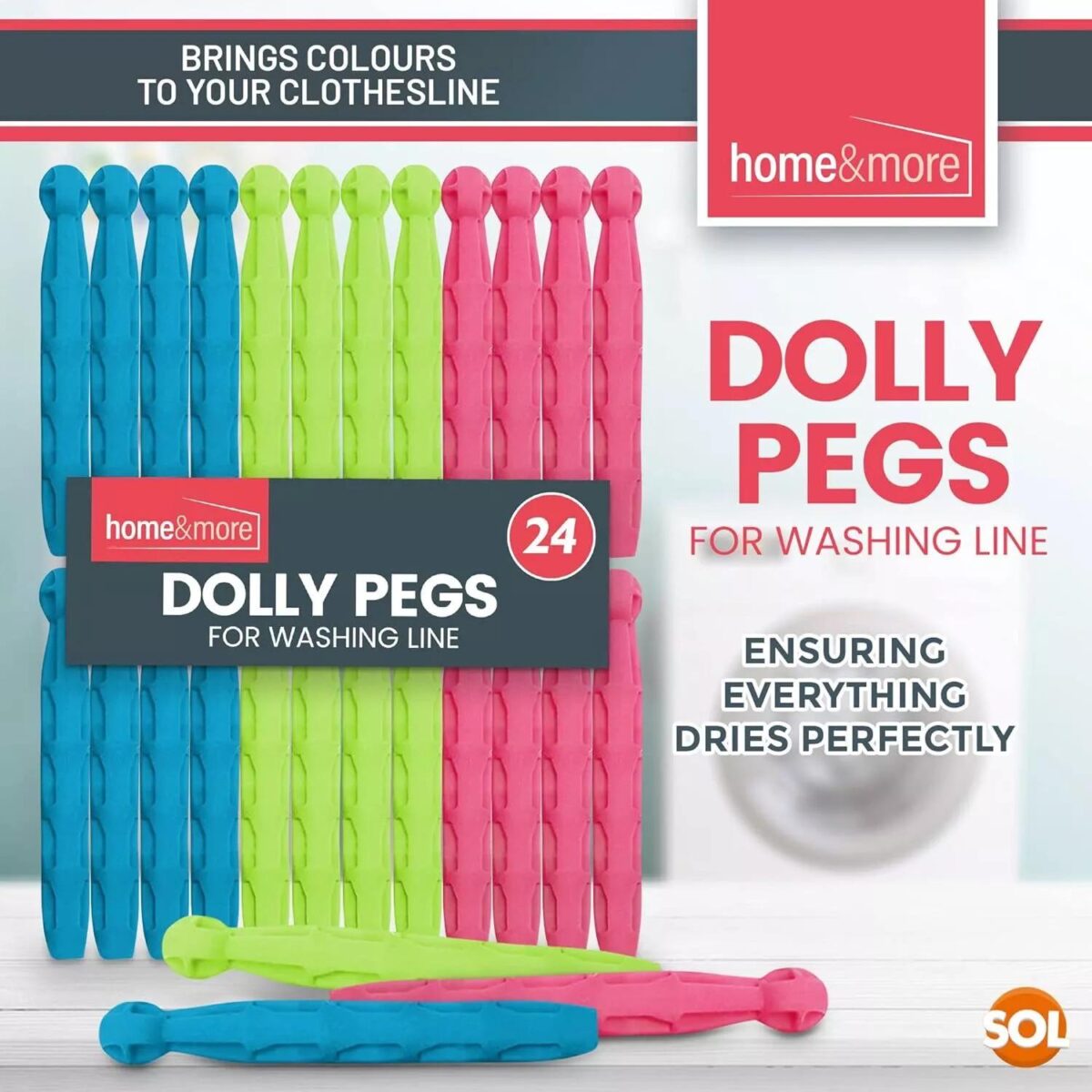 24 Strong Dolly Pegs ecab4eac95ccf1a4a6906a86e3a76102