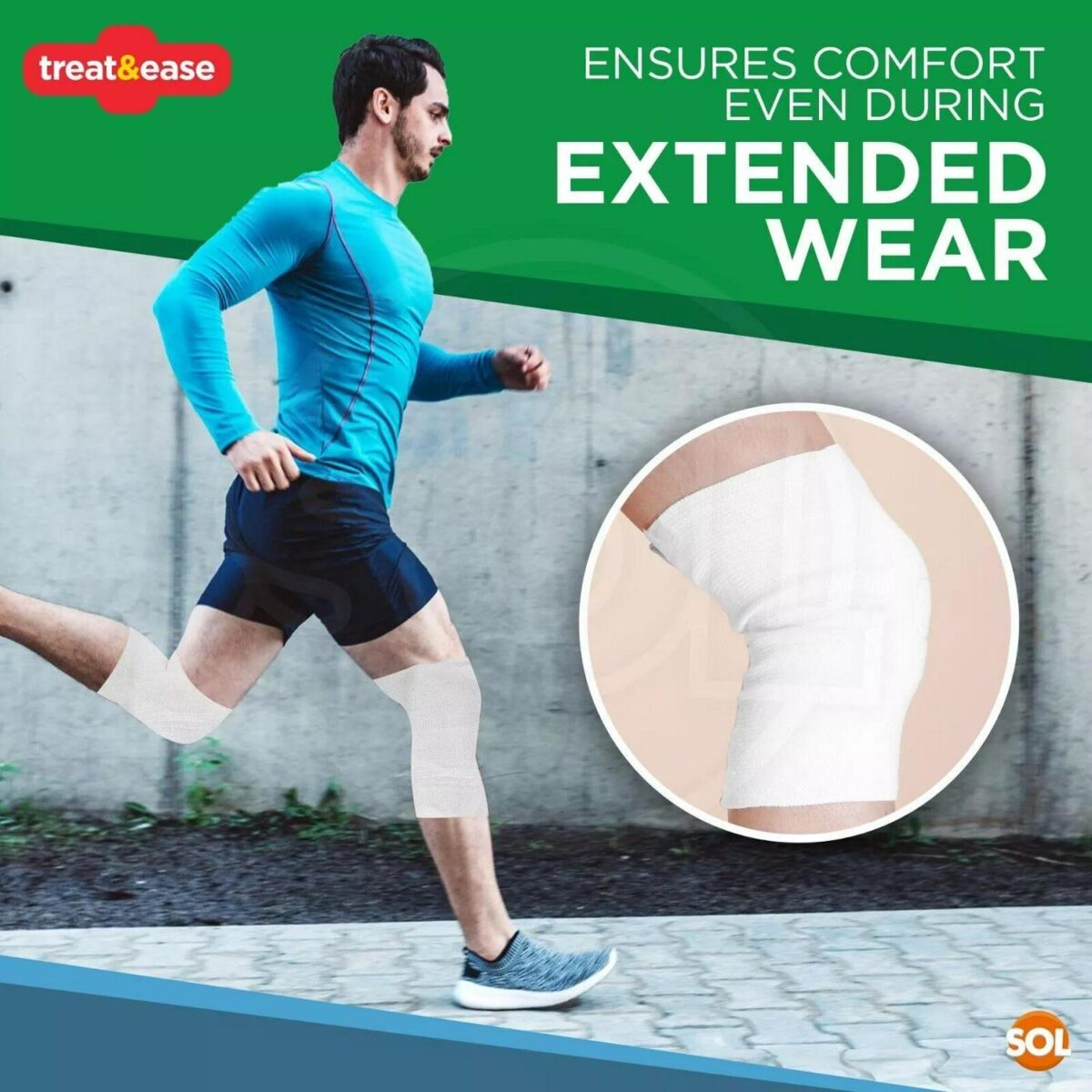 2 4PK Elastic Knee S 3230dc199cc5c7144926194477134b17