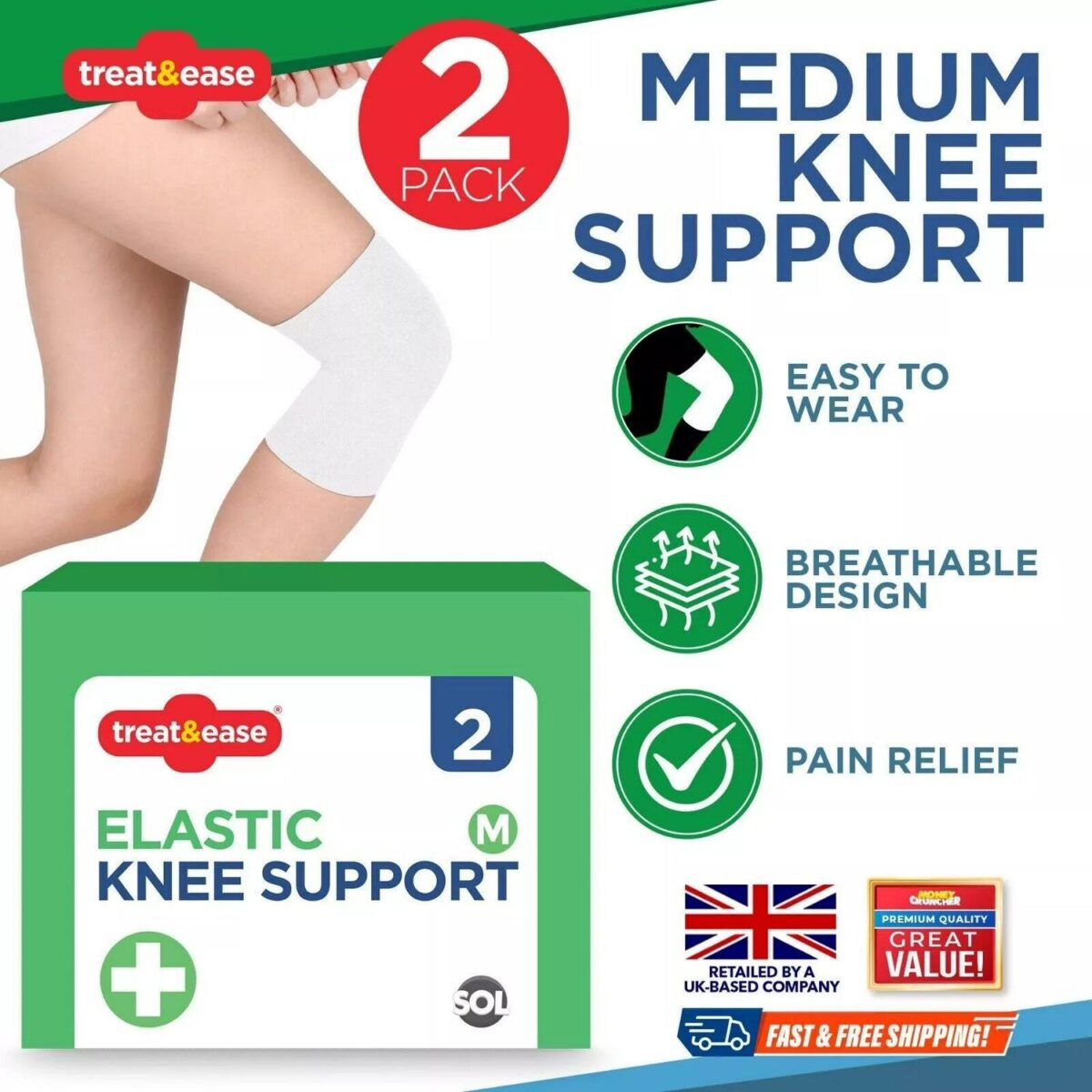 2 4PK Elastic Knee S 92a4d5904095757dc6f822a51b336f3e