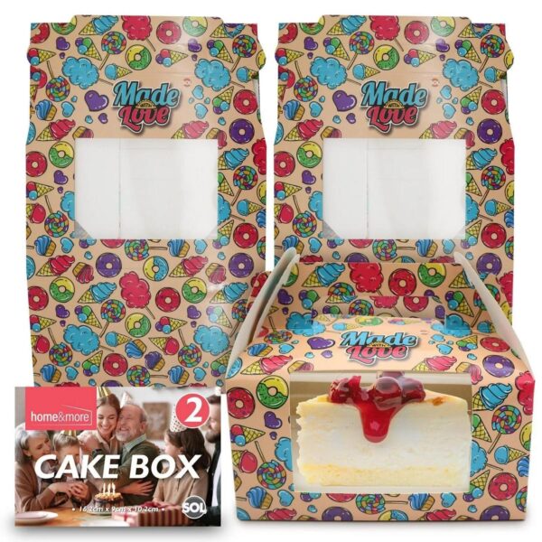 2 4PK Large Cake Box d0c538b9b9580e9c800985e07b5df618