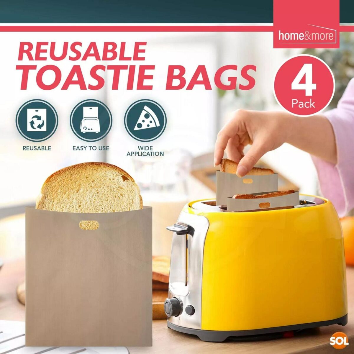 2 8pk Reusable Toast 306b8fd954a24a73ea21cc670571b20e