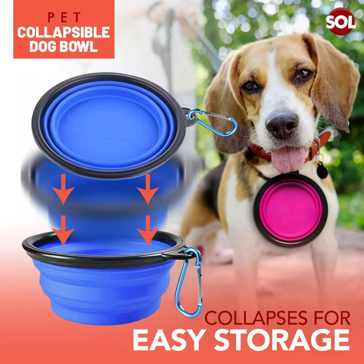 2 Collapsible Dog Bo 06270dc3fee35368f466a46bc65b6639