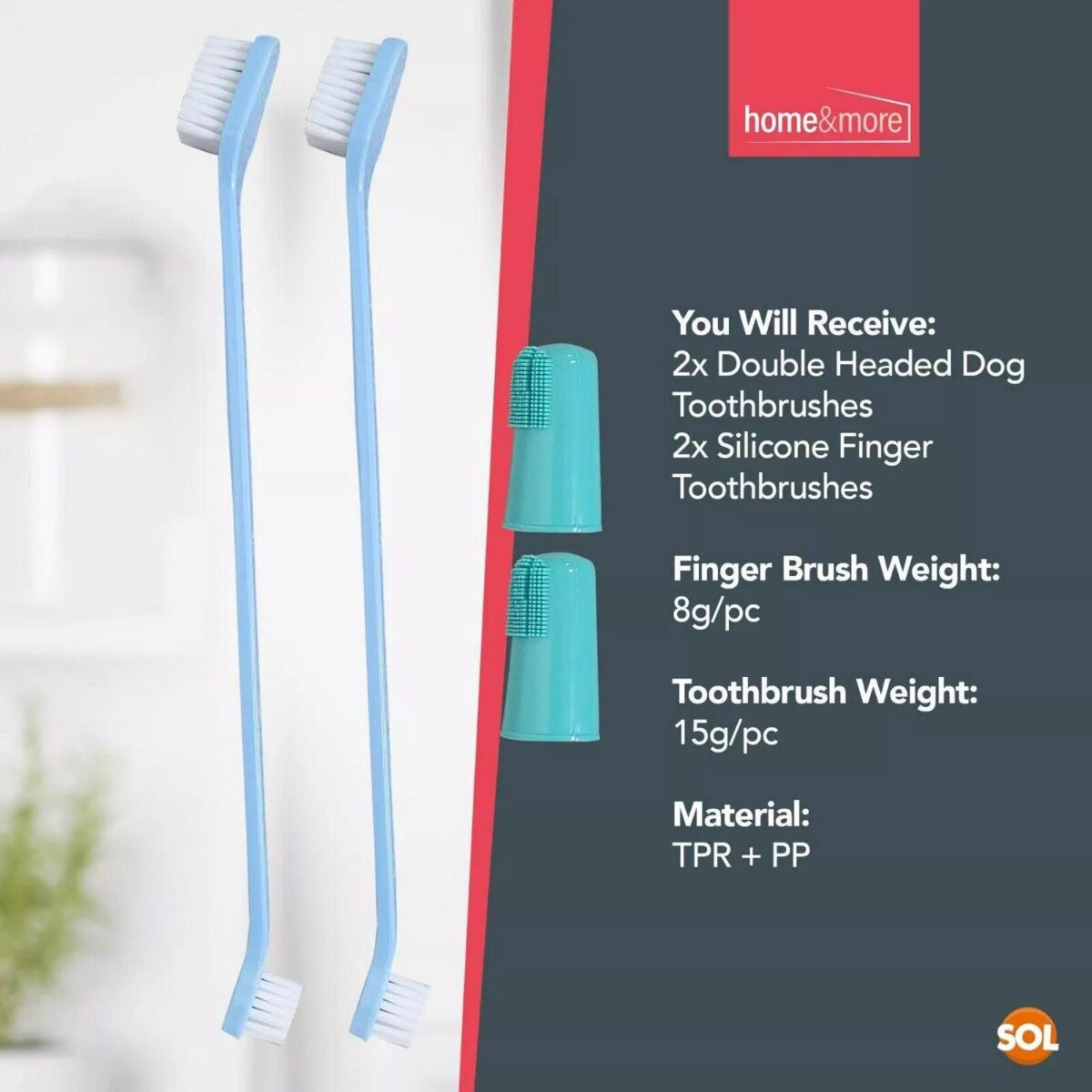 2 Dog Toothbrush Fin 62dc0e786c3a5d6e6c88af47174bb328