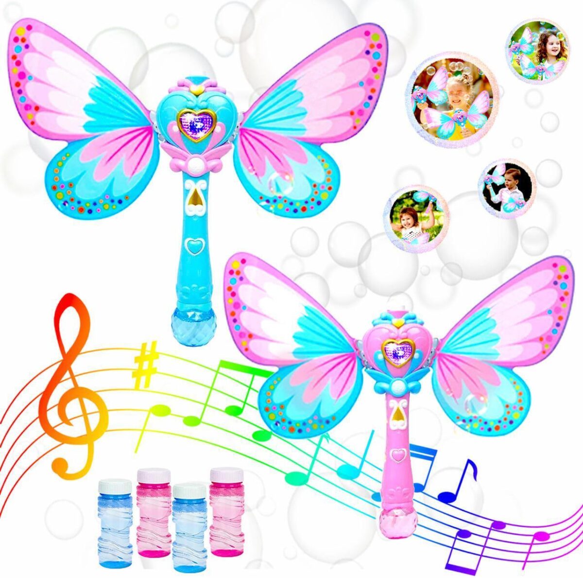 2 PCs Butterfly Bubb c54f29a678fa136f6a47d7b362a57e34
