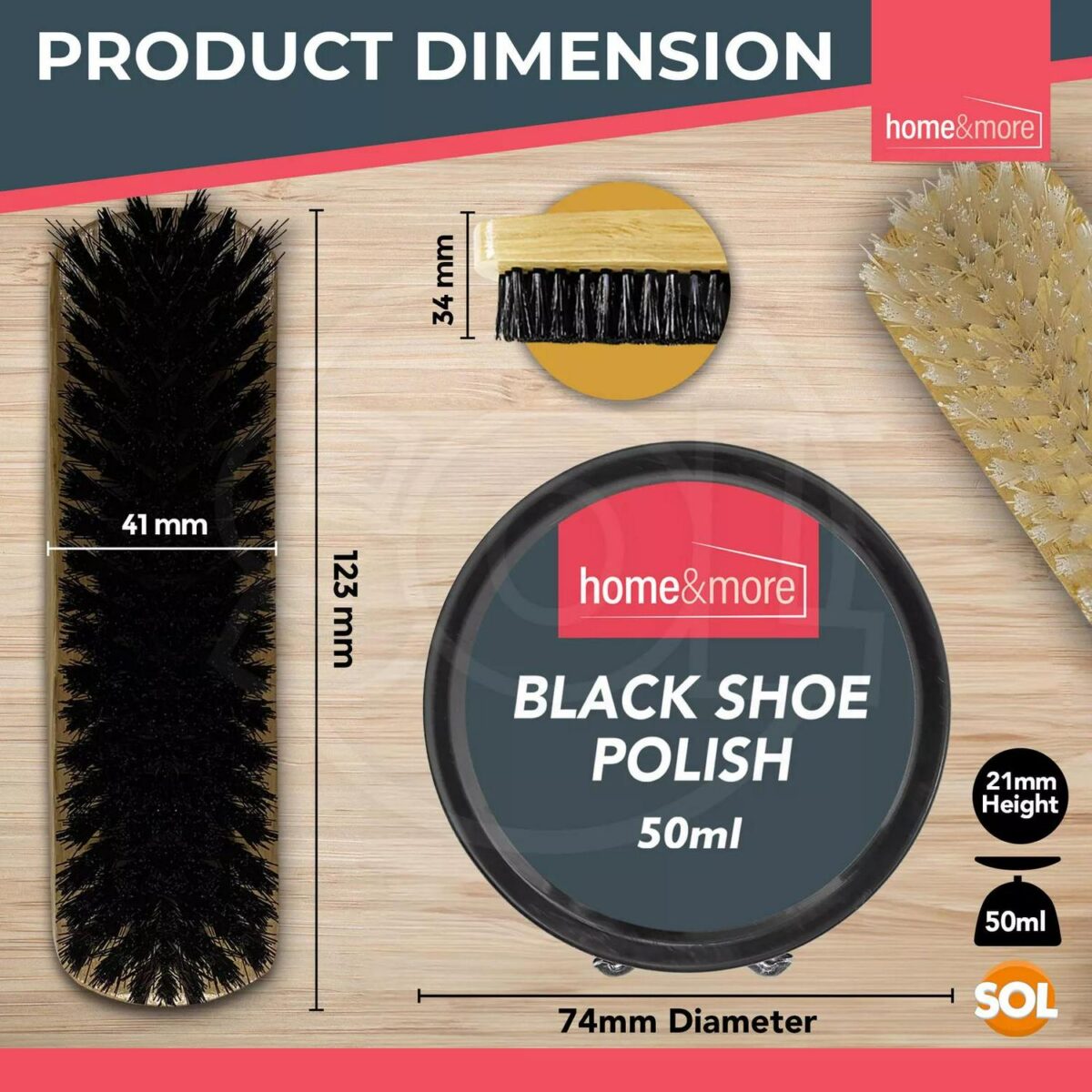2 Shoe Brush Set Cle 45d381f2152361283fb65b48f7175e44
