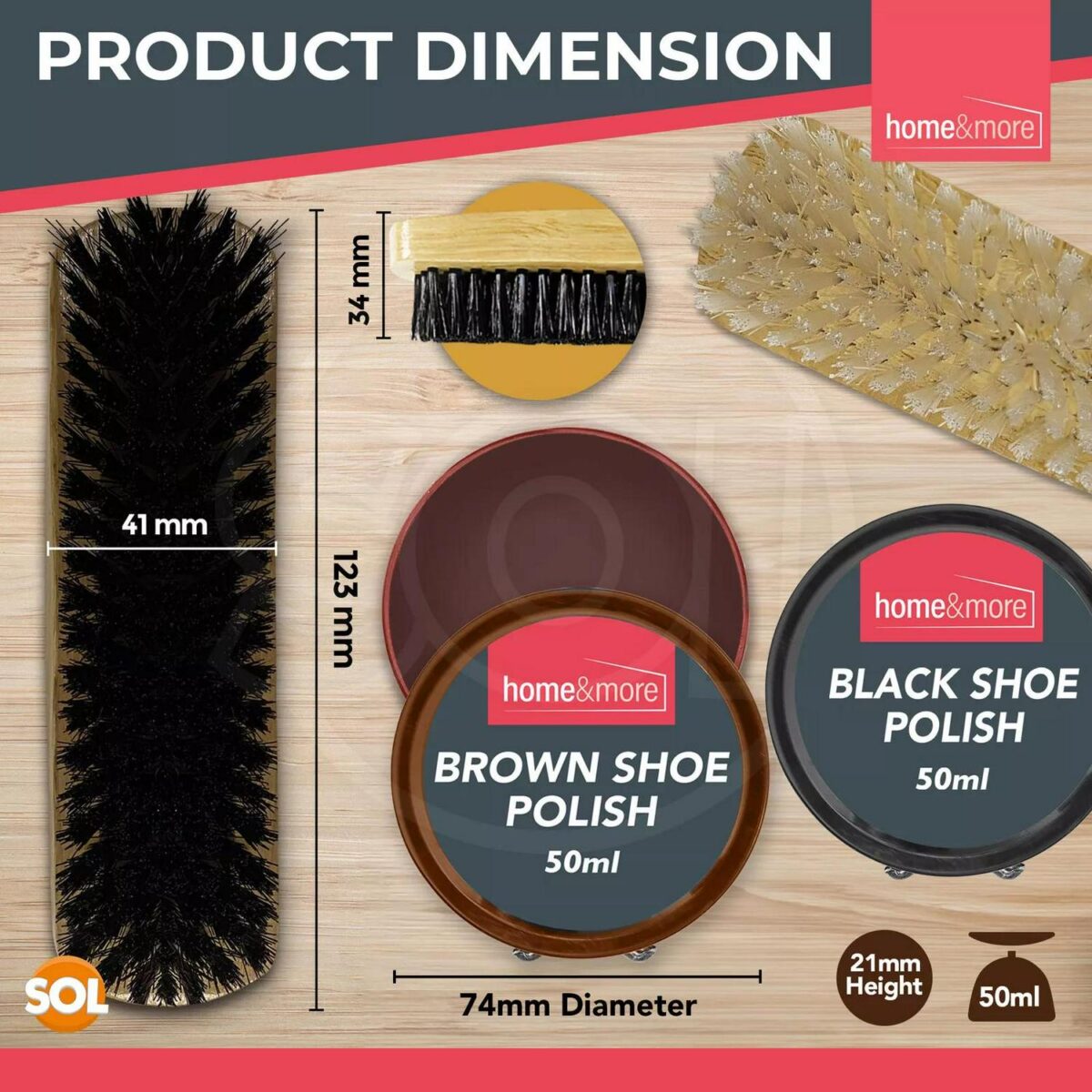 2 Shoe Brush Set Cle a7b2c8305d3146687f6fc66d06972581