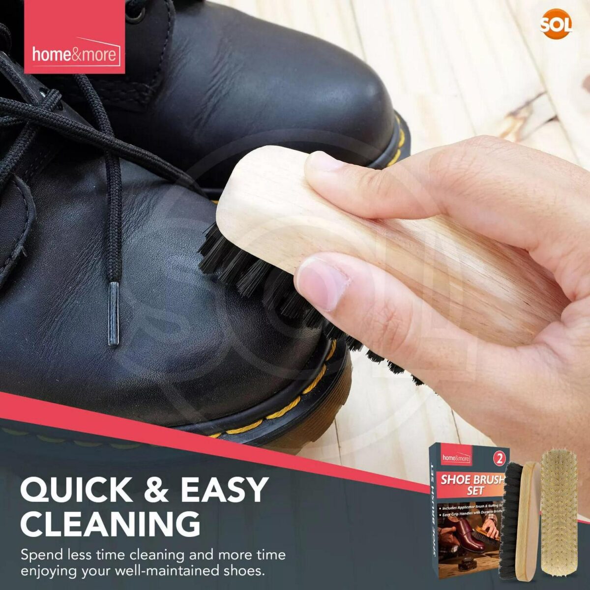 2 Shoe Brush Set Cle da0c22038483f367a51cb45b6ddc6b0c