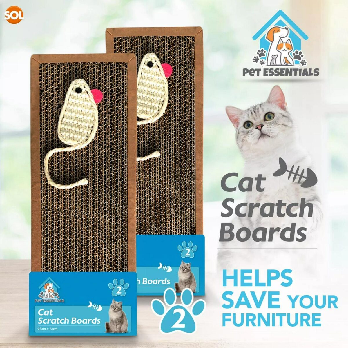 2pk Cat Scratcher Pa 97b8e5e0c736de6a857b4f6cbc1c14a4