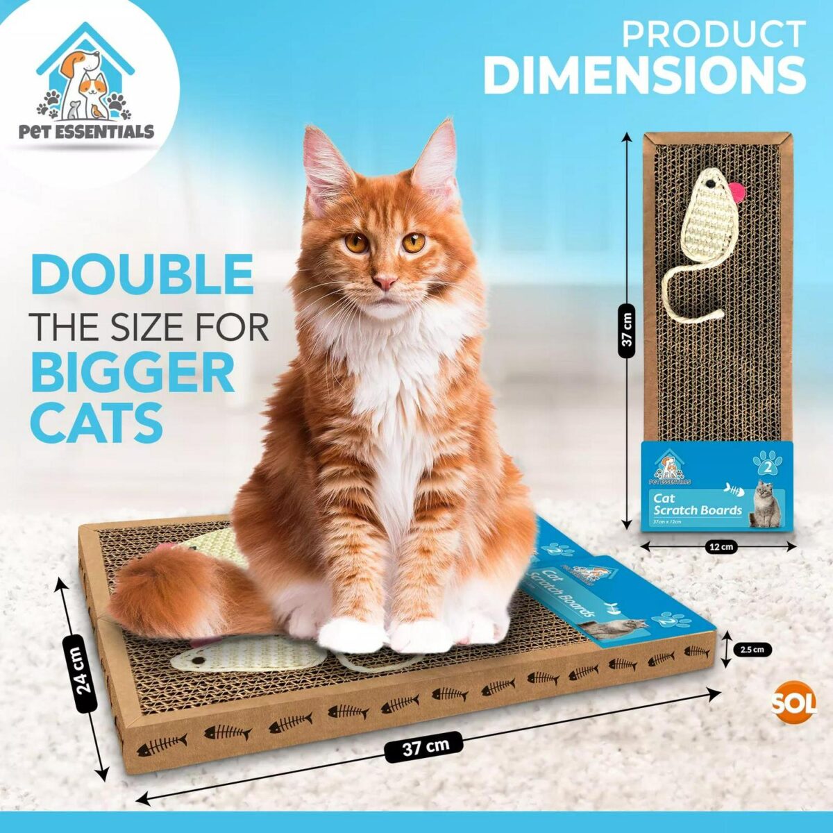 2pk Cat Scratcher Pa f0eb047113668cb89ce58c630e49a865