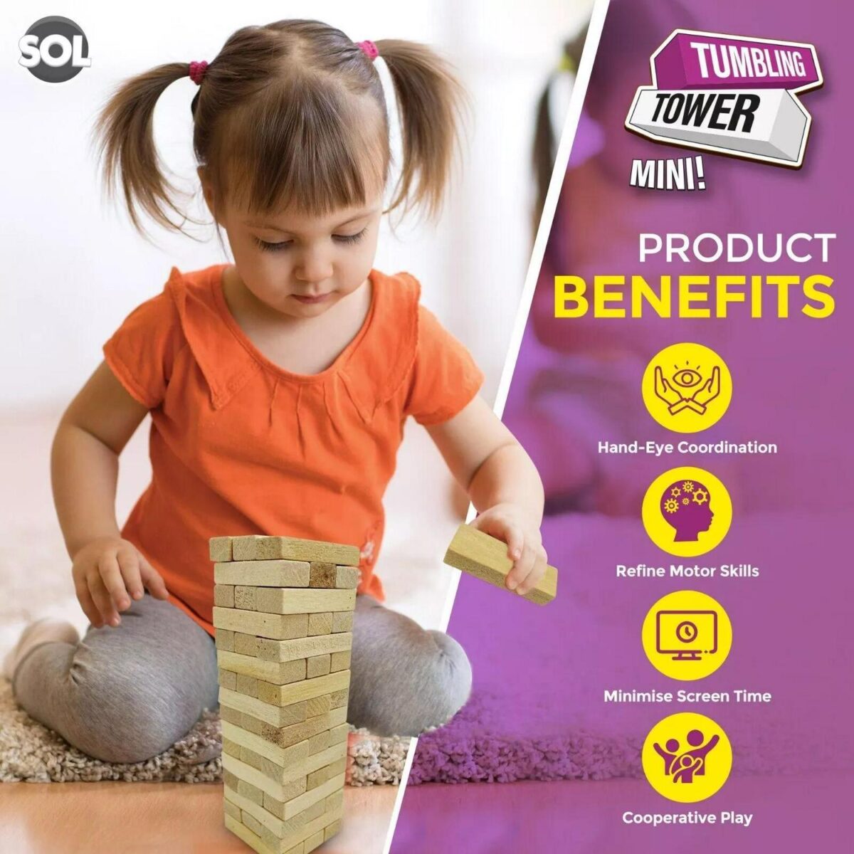 2pk Wooden Tumbling 05b20bad63ca2059e608fd0b54860f4e