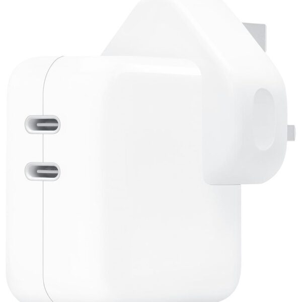 35W Dual USB-C Power Adaptor, UK White-