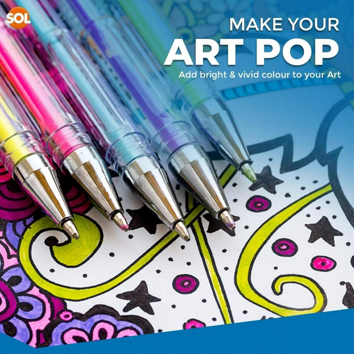 36 144 Pack Gel Pens e1c21ce3d688abd1d49447825ca7d744