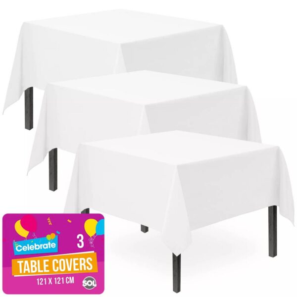 3 White Plastic Tabl 5cd064455c1d8c0890e28690b593b5ca