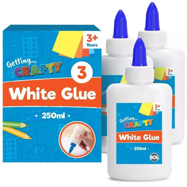 3 x 250ML White PVA 997d7758b917eb3f564b030da6607223
