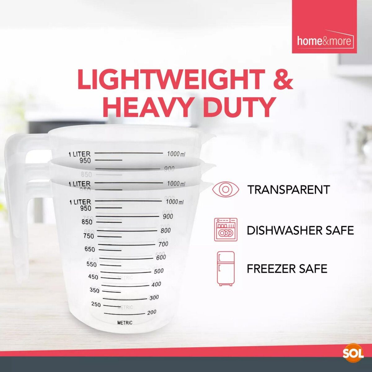 3pk 1 Litre Plastic accac9e1b8c8fa491db732363e486540