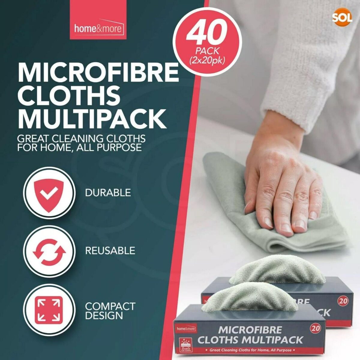 40PK Microfiber Clot e74e37f30d4153f574970c0aa74aa2d0