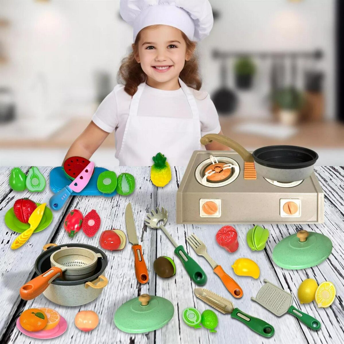 48PCS Kids Kitchen C 63e0b26fab9abce9459dd6cd1cfa1ed4