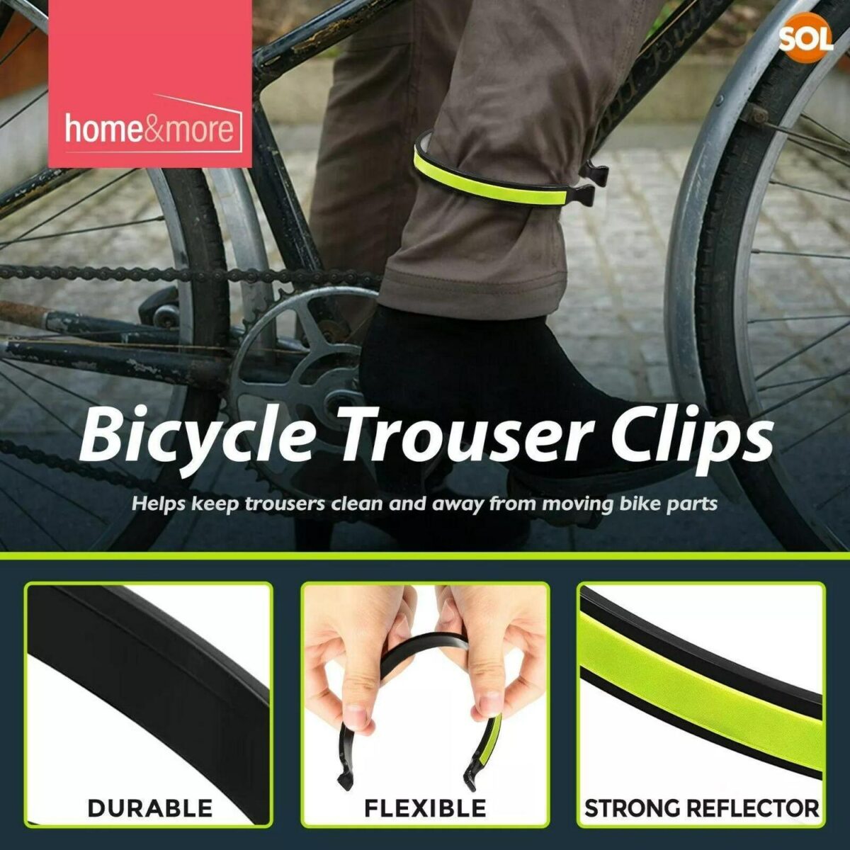 4 Cycle Clips Bicycl 96384120eb6540d5ae461a032ad07307