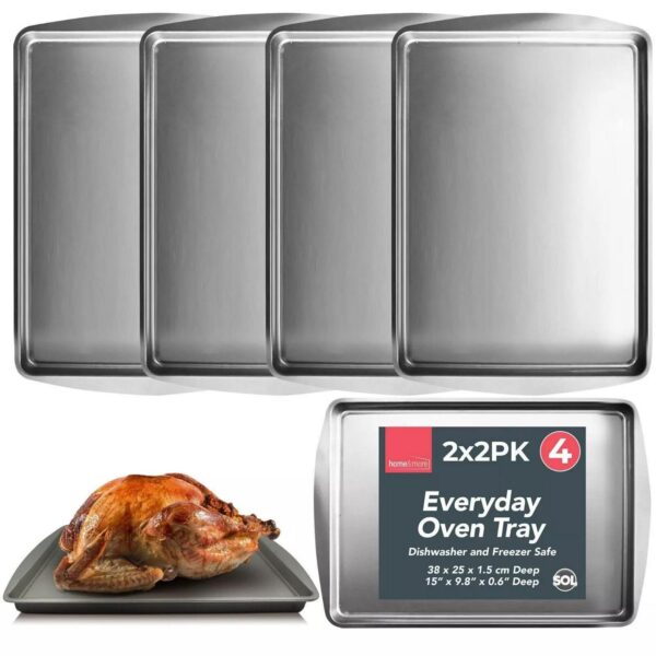 4 Oven Tray Set 38 x ed9ece7c7fafcc21c13b3eb7f36d9749
