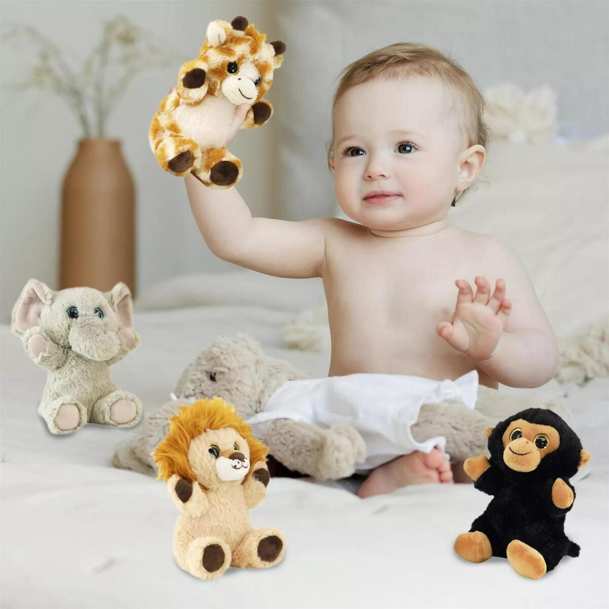 4 Stuffed Wild Anima 602dfd8a8e5e41befce6341571344b14