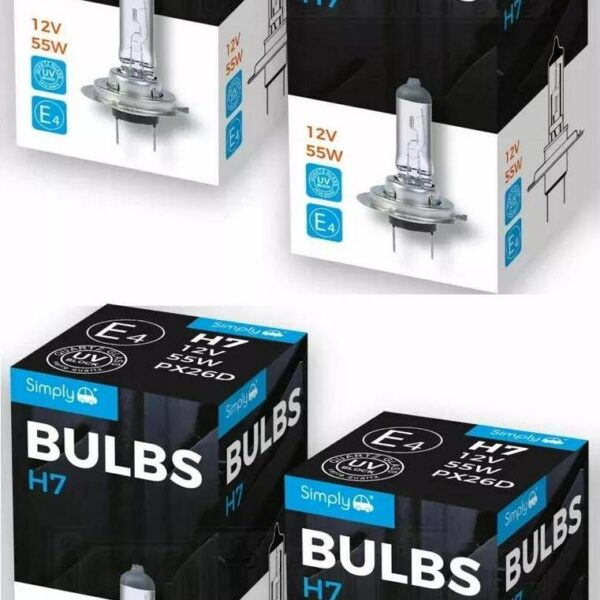 4 x H7 Bulbs 477 499 64074e5136890d6c7079f18d81696113