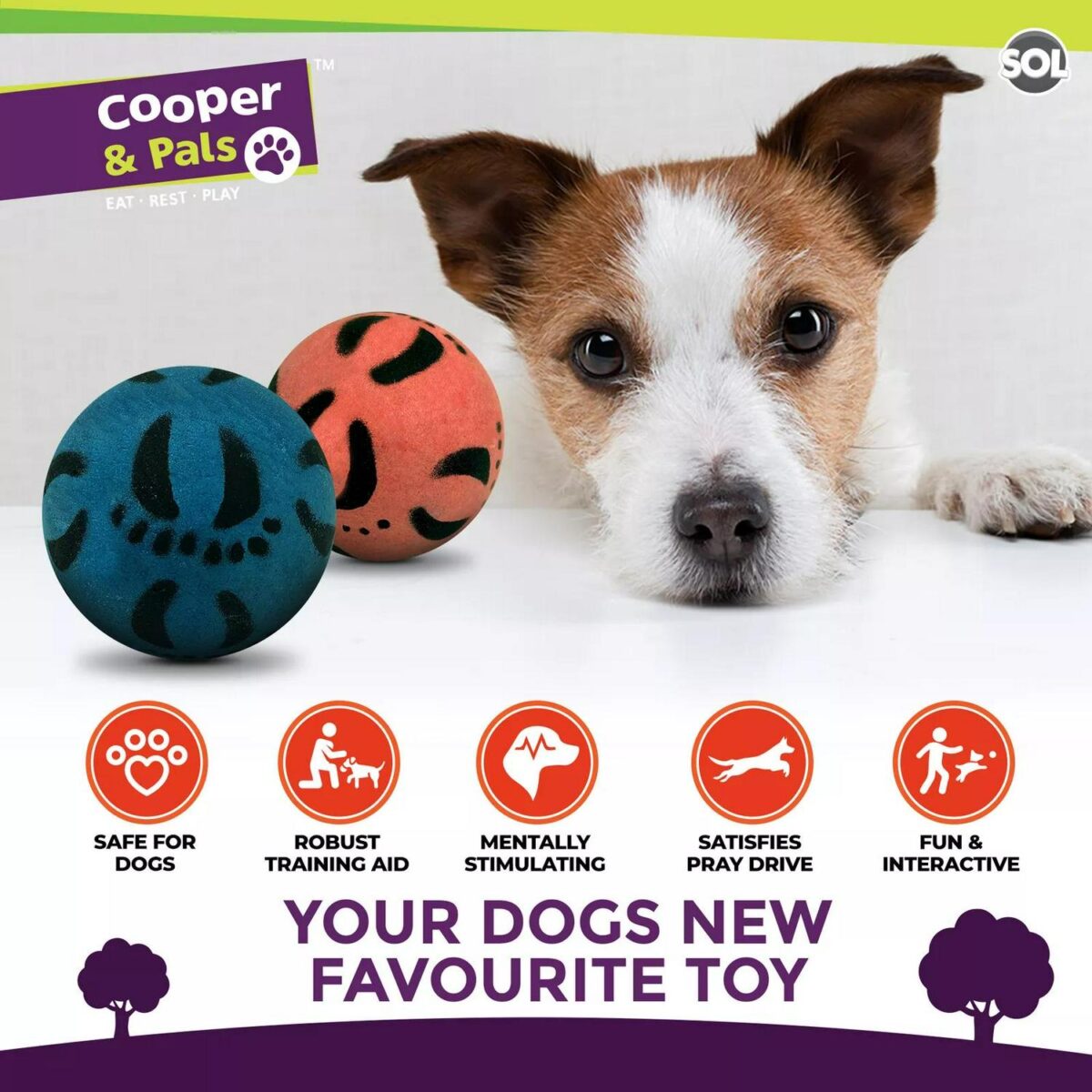 4pk Rubber Dog Balls 59f70b14f323c519772e09ab27207e61