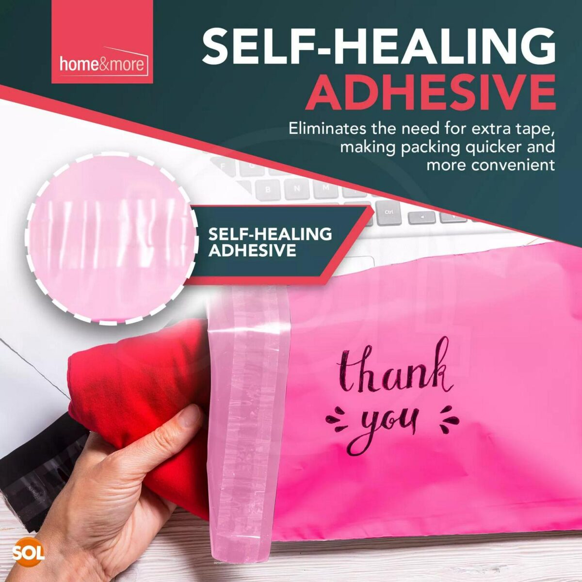 50 Pink Mailing Bags 10548e4c7cbb0552d630ced89e7d52e3