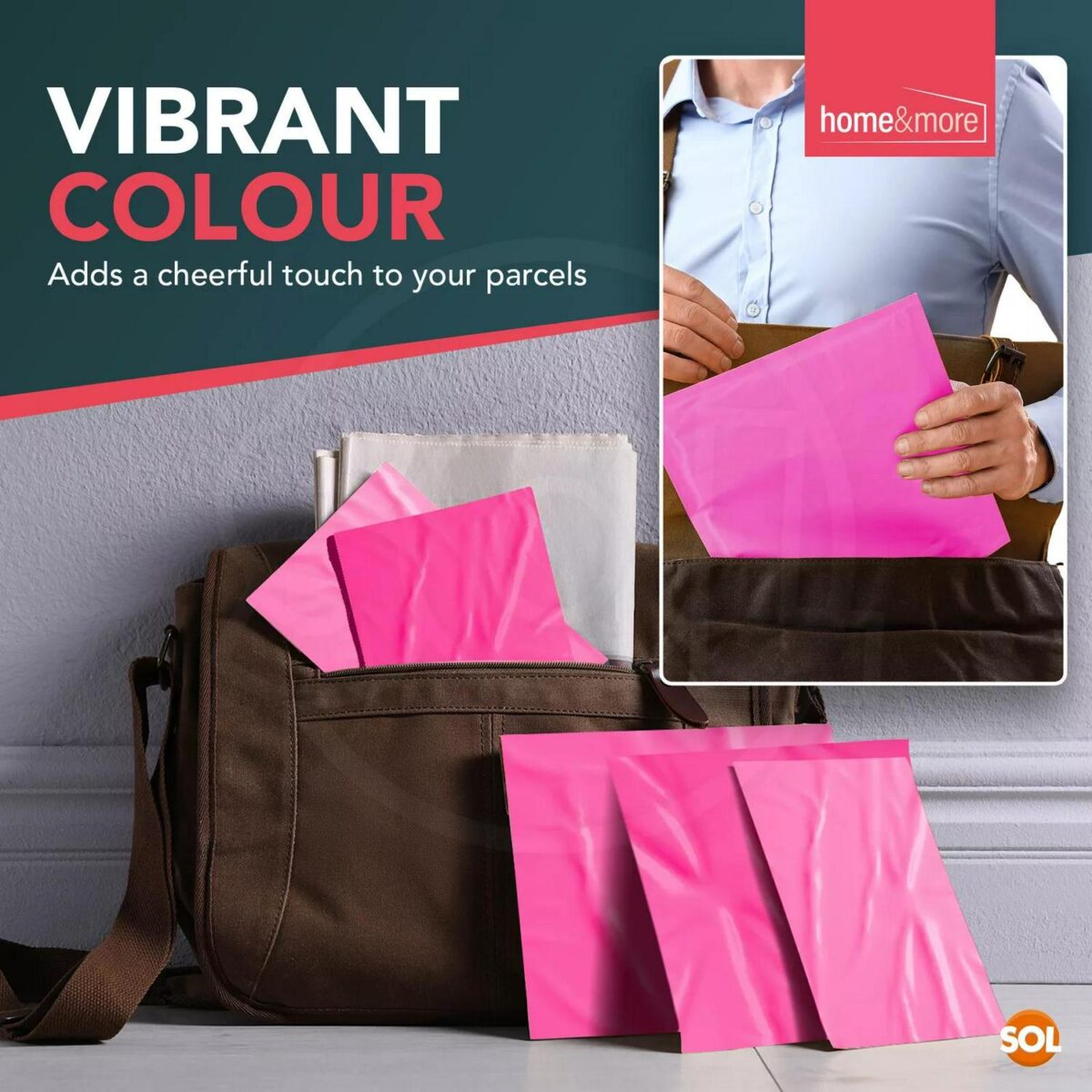50 Pink Mailing Bags aa28ce9aa4c18d73a1c8a24dfdecd55d