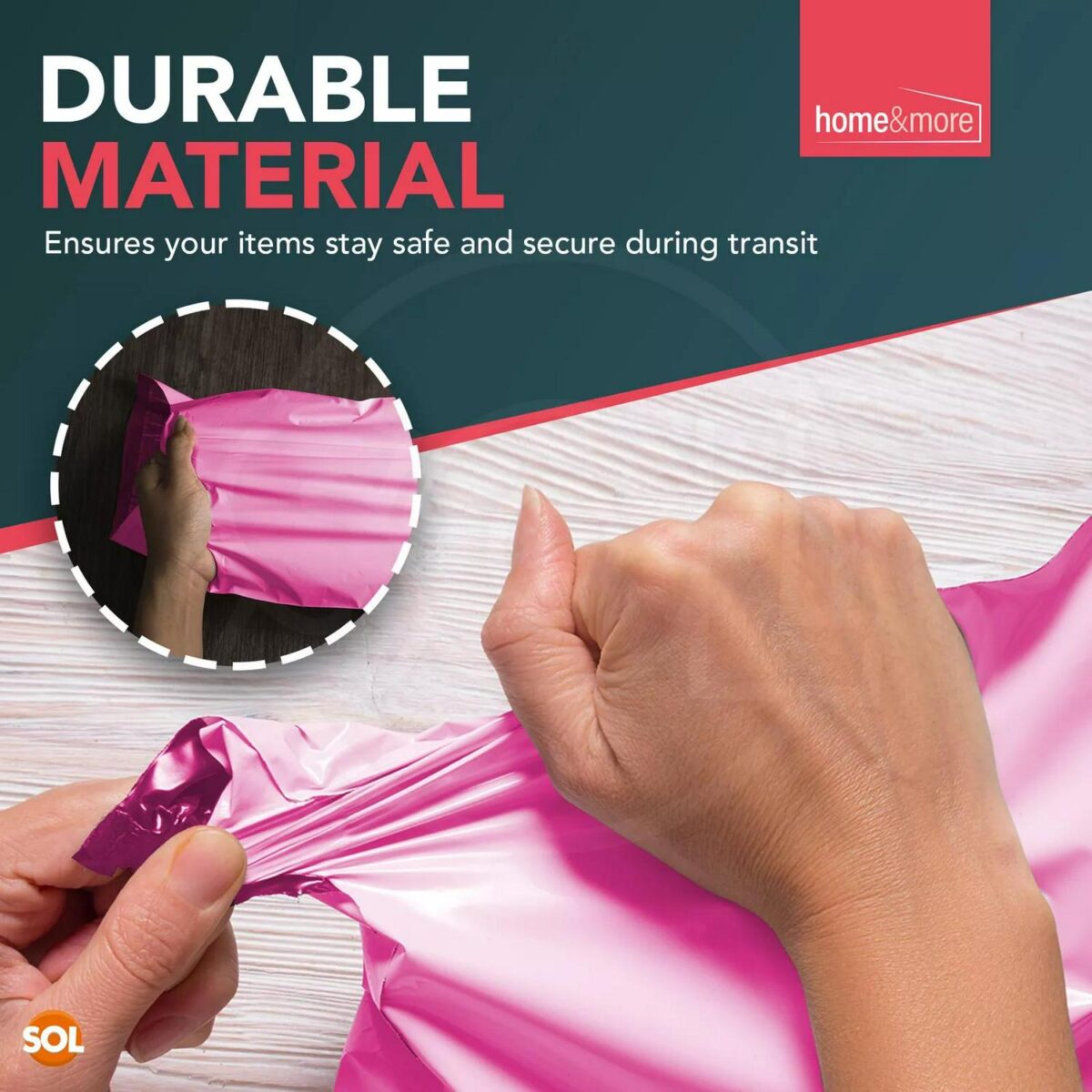 50 Pink Mailing Bags d5e1d110473165d95067f9959929c66e