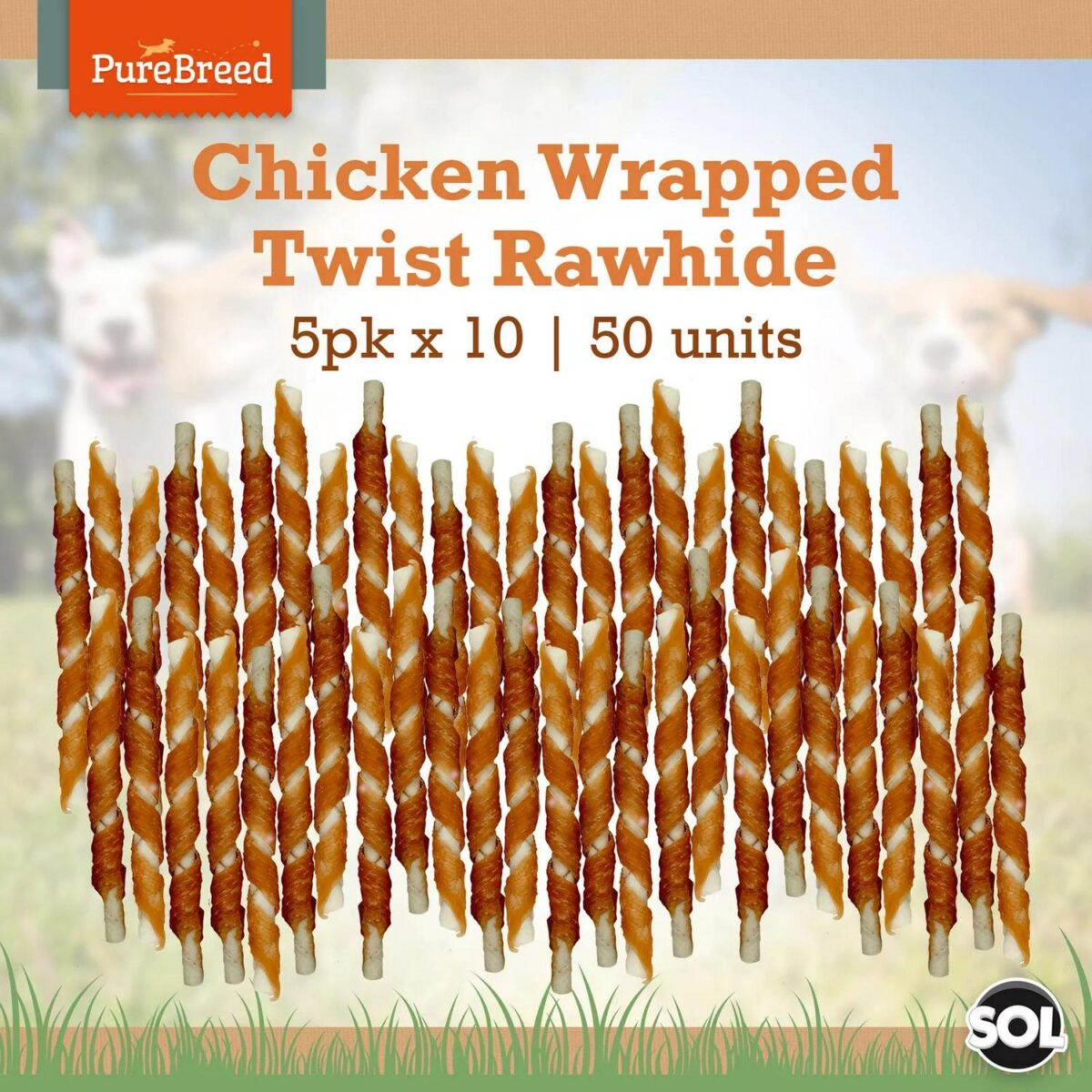 50pk Dog Chews Treat d9be2ee5c5afd8326deefd221fd942c5