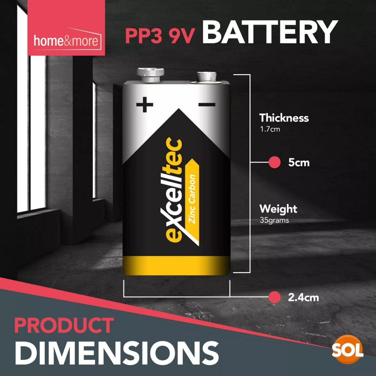 5pk 9V Battery 9 Vol f741091a5f2e89d375312364b0c1ef92