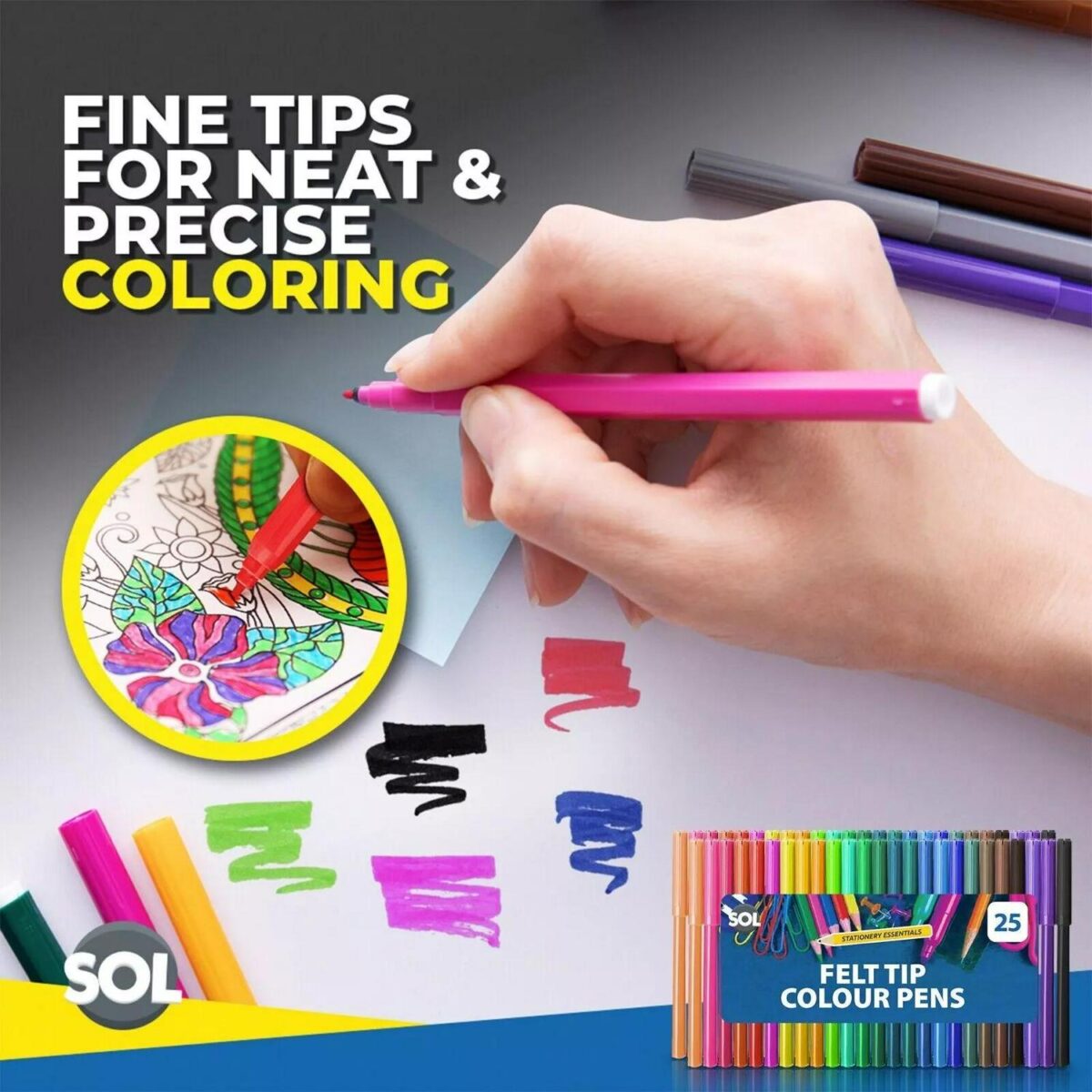 600pk Felt Tip Pens 70aadfdea32dd73cd508ac2b0f2b27a1