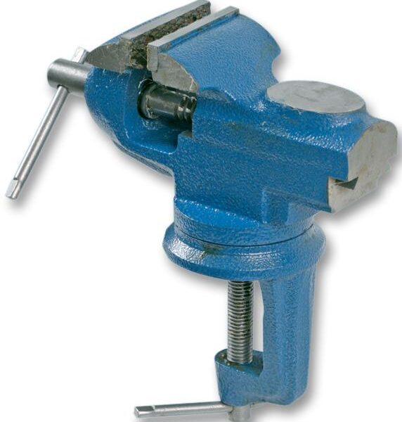 60mm x 25mm Swivel Table Vice with Anvil-