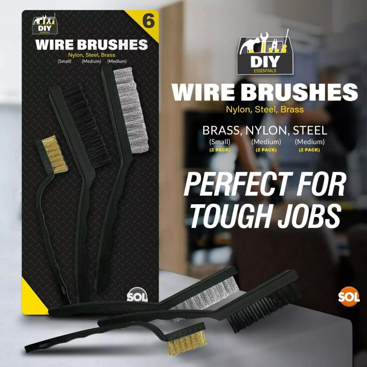 6PK Wire Brush Set S 93b0f25e58332e5b436f79abb6dd7649