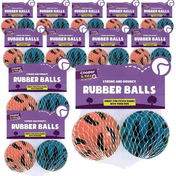 6 24 Rubber Dog Ball e992b0bec8a801e1ff130b2212a3792a